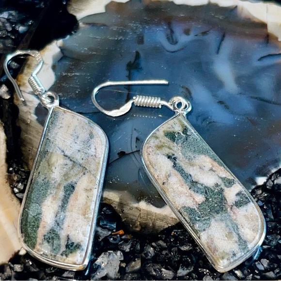 Serpentine Earrings 1 7/8” - Picture 9 of 12